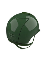 KEP ITALIA CROMO 2.0 LEATHER EQUESTRIAN HELMET DARK GREEN