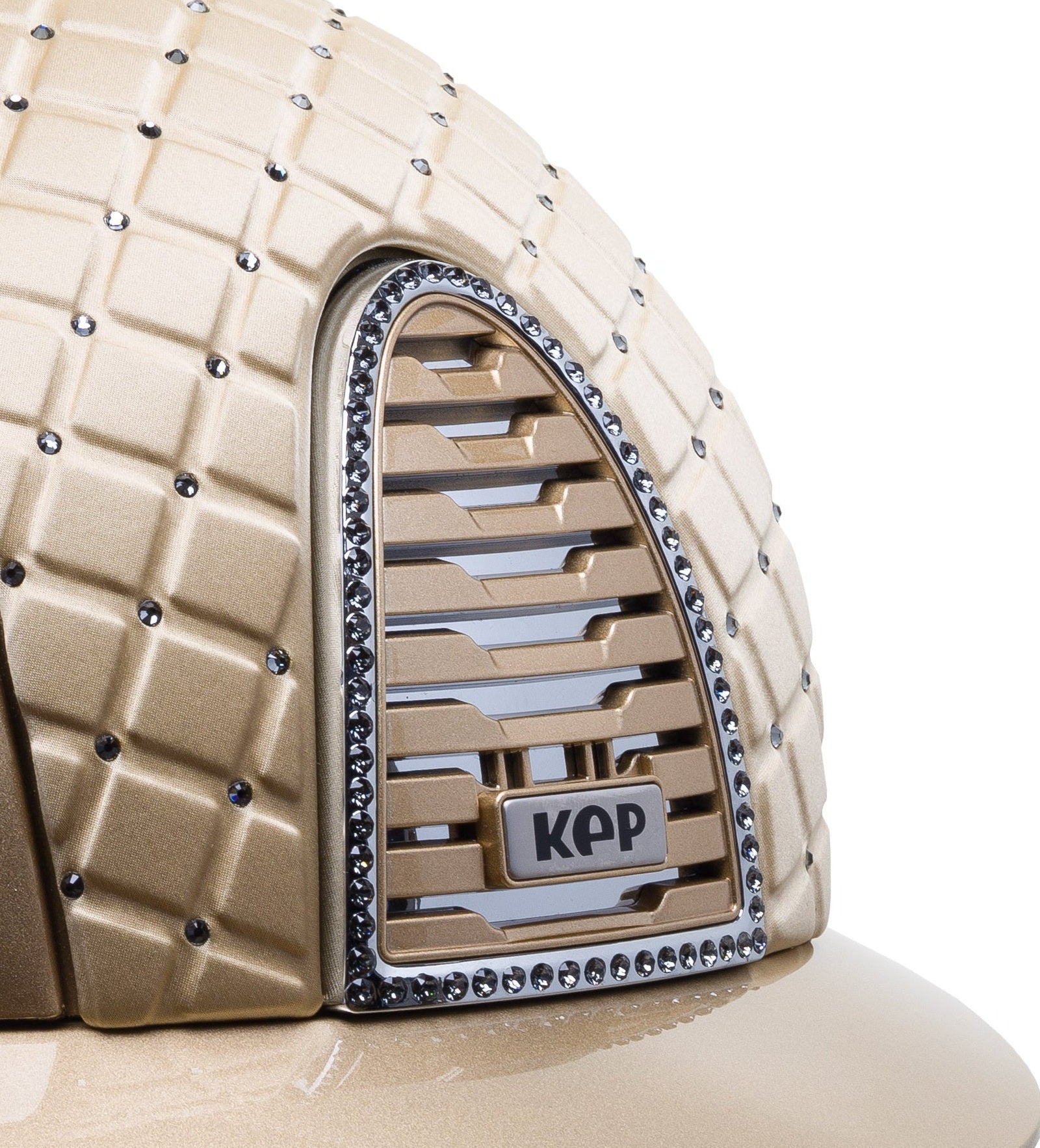 KEP ITALIA CROMO 2.0 METAL EQUESTRIAN HELMET MILANO SWAROVSKI BEIGE