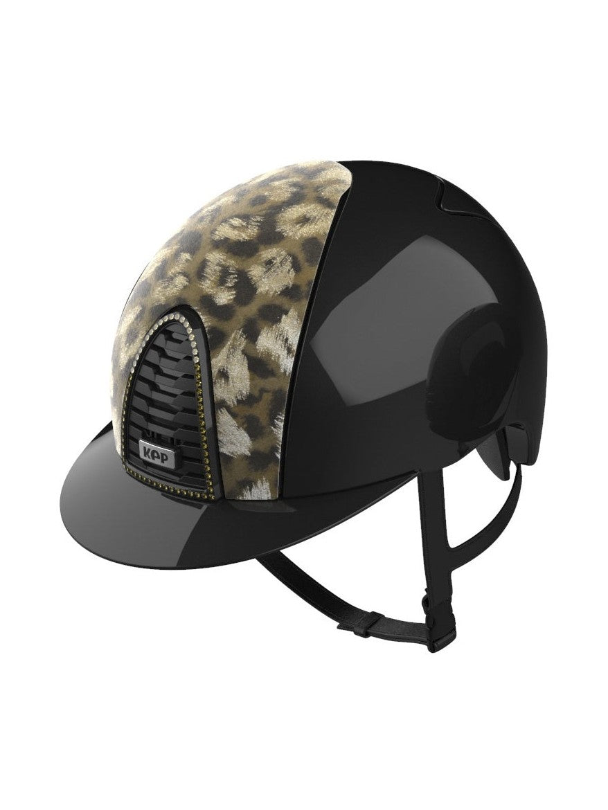 KEP ITALIA CROMO 2.0 POLISH KASK JEŹDZIECKI BABOON LAME CZARNY