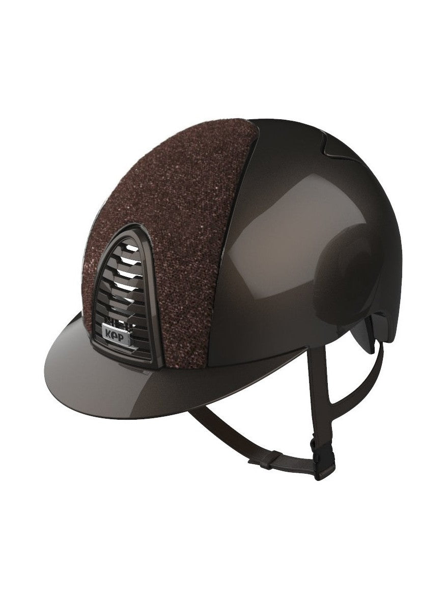 KEP ITALIA CROMO 2.0 POLISH KASK JEŹDZIECKI GLITTER BRĄZOWY