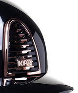 KEP ITALIA CROMO 2.0 POLISH KASK JEŹDZIECKI POLISH POLO VISOR/BEIGE CHIN/ROSE GOLD FRAME/RG BUTTON/ZIRCONS RG LOGO CZARNY