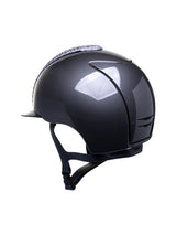 KEP ITALIA CROMO 2.0 POLISH KASK JEŹDZIECKI PYTHON GREY SILVER FRONT/SWARO SILVER NIGHT SZARY
