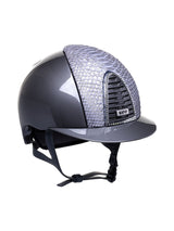 KEP ITALIA CROMO 2.0 POLISH KASK JEŹDZIECKI PYTHON GREY SILVER FRONT/SWARO SILVER NIGHT SZARY