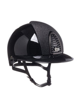 KEP ITALIA CROMO 2.0 POLISH KASK JEŹDZIECKI STAR BLK FRONT/POLISH VISORS/MIRROR BLK FRAME BUTTON/SLV SHINE LOGO CZARNY