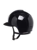 KEP ITALIA CROMO 2.0 POLISH KASK JEŹDZIECKI STAR BLK FRONT/POLISH VISORS/MIRROR BLK FRAME BUTTON/SLV SHINE LOGO CZARNY
