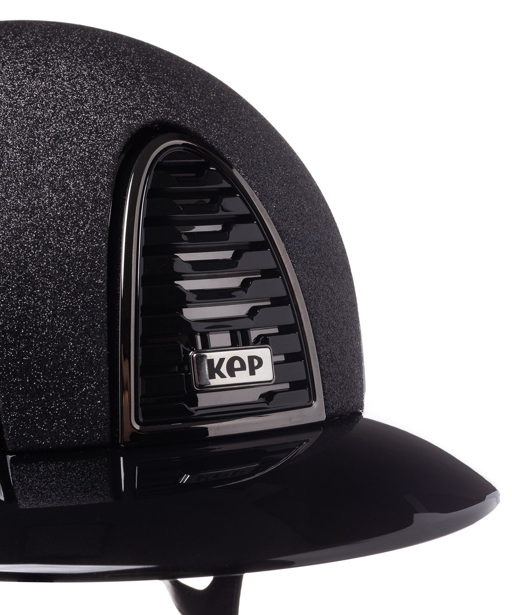 KEP ITALIA CROMO 2.0 POLISH KASK JEŹDZIECKI STAR BLK FRONT/POLISH VISORS/MIRROR BLK FRAME BUTTON/SLV SHINE LOGO CZARNY