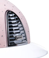 KEP ITALIA CROMO 2.0 POLISH KASK JEŹDZIECKI SUEDE POWDER DROP CRYSTAL/POWDER CHIN/MIRROR SLV BIAŁY