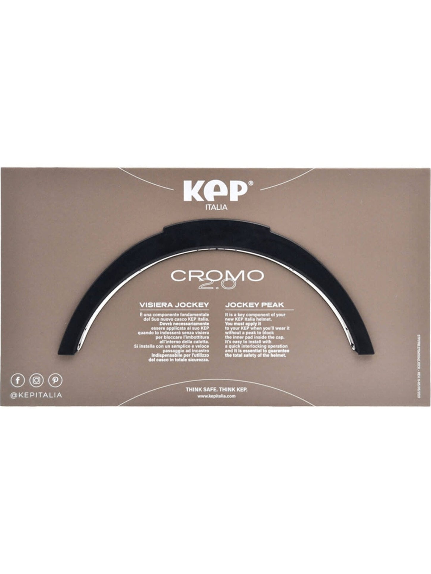 KEP ITALIA CROMO 2.0 POLISH METAL EQUESTRIAN HELMET BLACK