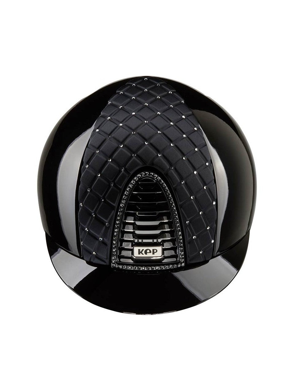KEP ITALIA CROMO 2.0 POLISH METAL KASK JEŹDZIECKI MILANO SWAROVSKI CZARNY