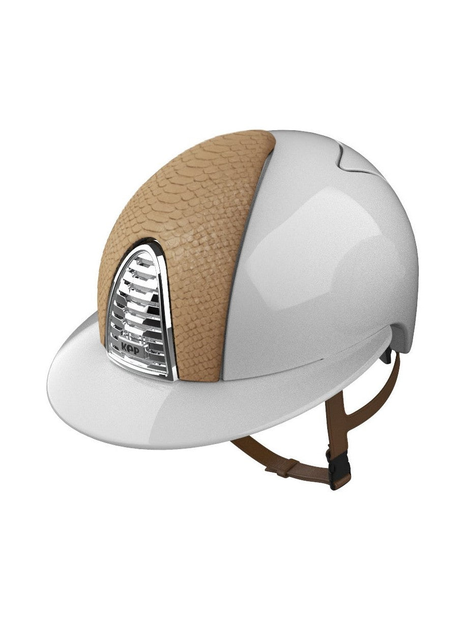 KEP ITALIA CROMO 2.0 PYTHON EQUESTRIAN HELMET WHITE