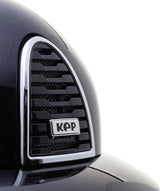 KEP ITALIA CROMO 2.0 TEXTILE KASK DIAMOND FRONT/POLISH VISOR GRID/BEIGE CHIN/MIRROR SLV/SLV SHINE LOGO CZARNY