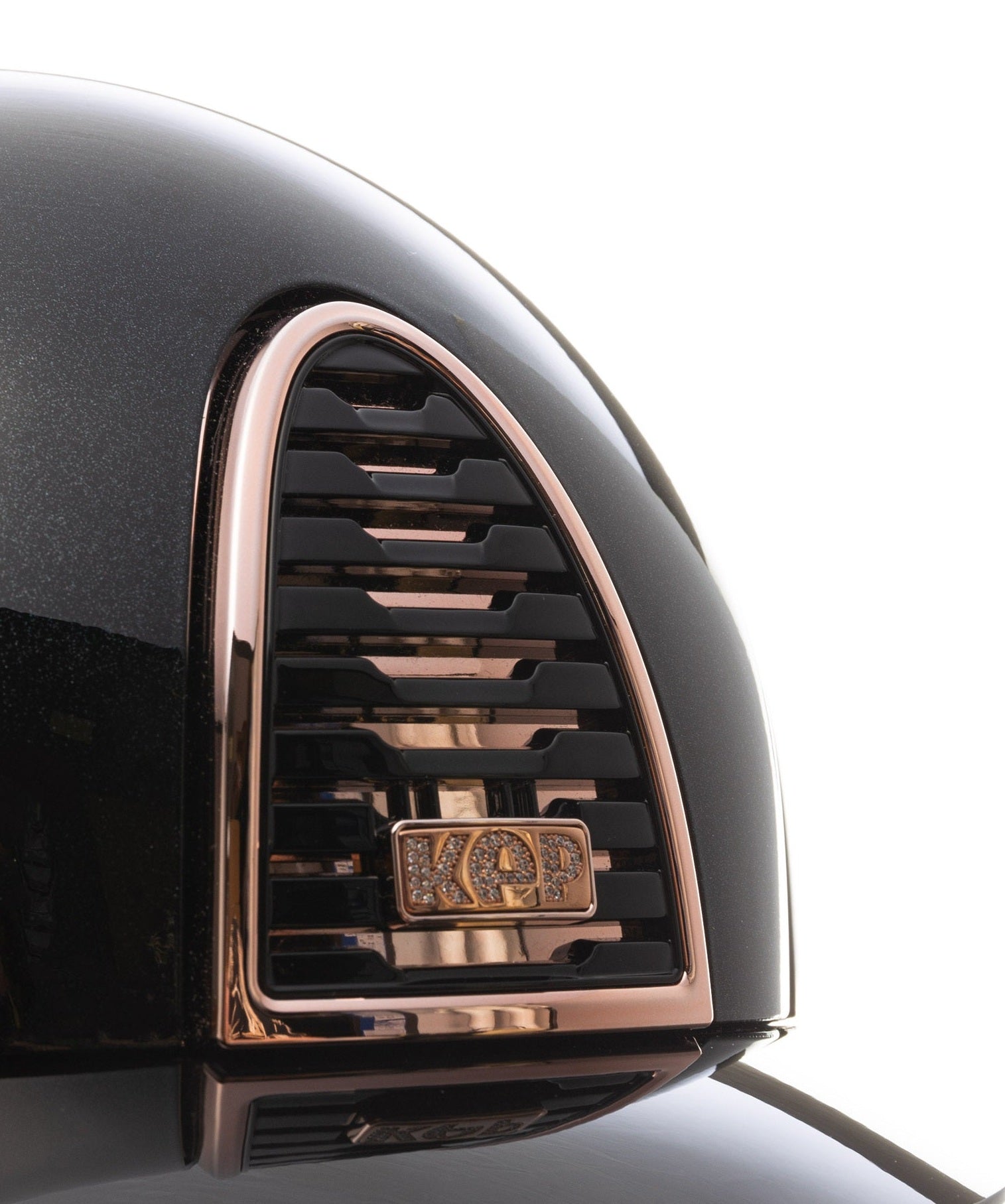 KEP ITALIA CROMO 2.0 TEXTILE EQUESTRIAN HELMET DIAMOND FRONT/POLISH VISOR/BEIGE CHIN/RG FRAME/POLISH GRID/ZIRCONS RG LOGO BLACK