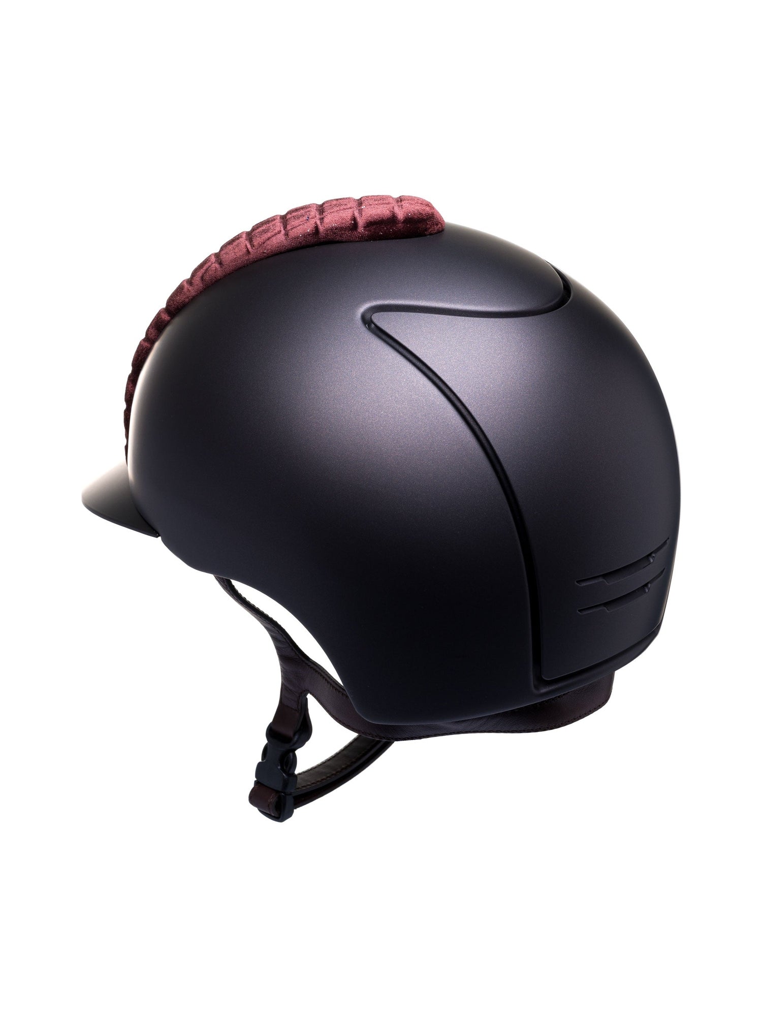 KEP ITALIA CROMO 2.0 TEXTILE KASK JEŹDZIECKI MILANO VELVET SHINE/CRYSTALS SILVER NIGHT BRĄZOWY
