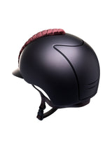 KEP ITALIA CROMO 2.0 TEXTILE KASK JEŹDZIECKI MILANO VELVET SHINE/CRYSTALS SILVER NIGHT BRĄZOWY
