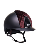 KEP ITALIA CROMO 2.0 TEXTILE KASK JEŹDZIECKI MILANO VELVET SHINE/CRYSTALS SILVER NIGHT BRĄZOWY