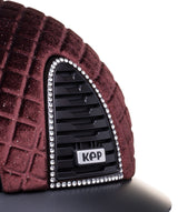 KEP ITALIA CROMO 2.0 TEXTILE KASK JEŹDZIECKI MILANO VELVET SHINE/CRYSTALS SILVER NIGHT BRĄZOWY