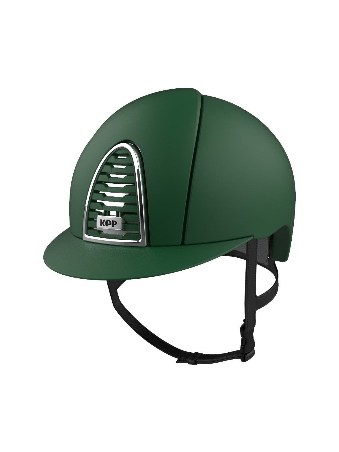 KEP ITALIA CROMO 2.0 TEXTILE EQUESTRIAN HELMET DARK GREEN