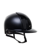 KEP ITALIA CROMO 2.0 TEXTILE KASK POLISH VISOR FRONT REAR / SLV SHINE LOGO CZARNY