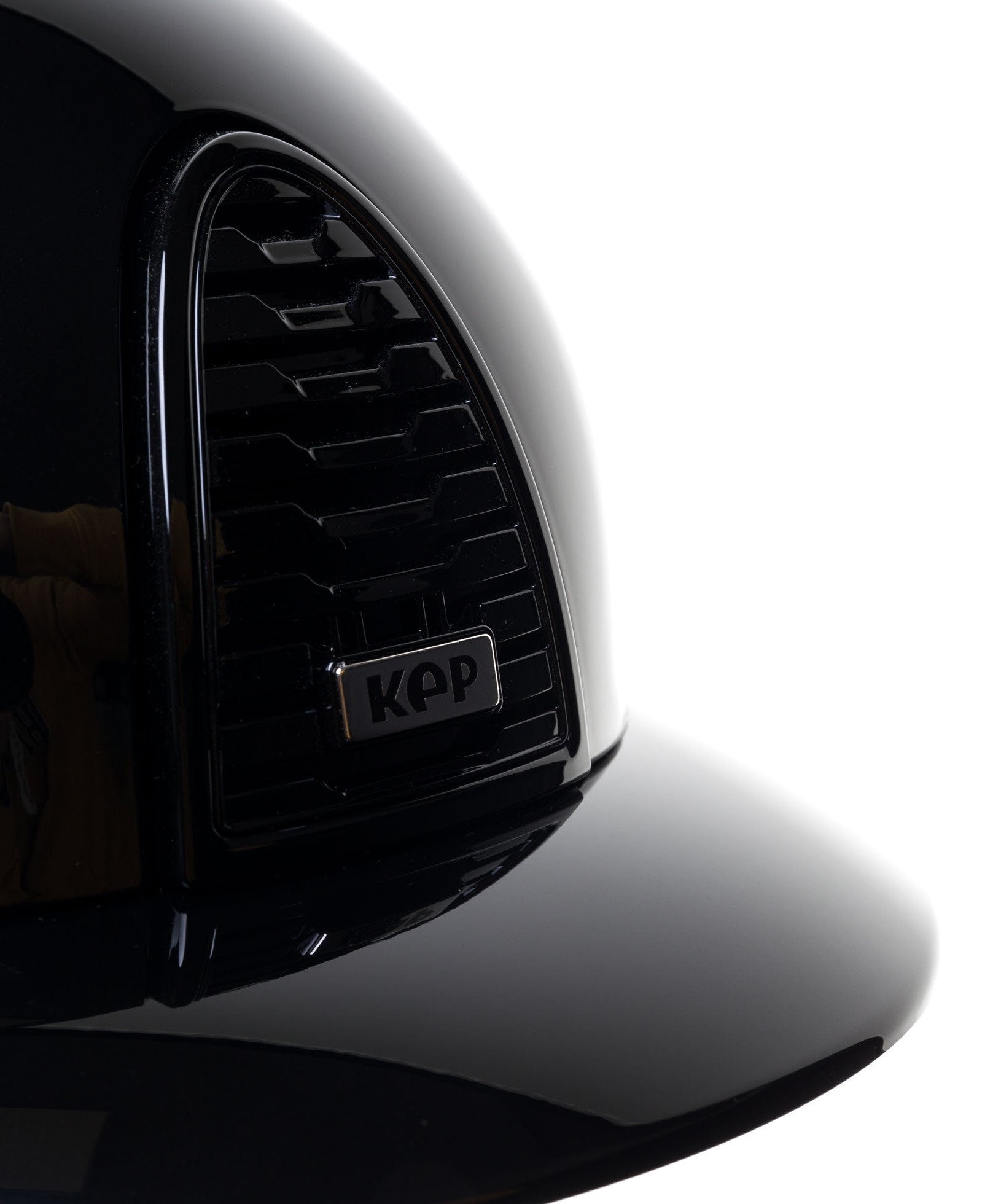 KEP ITALIA CROMO 2.0 TEXTILE KASK POLISH VISOR FRONT REAR / SLV SHINE LOGO CZARNY