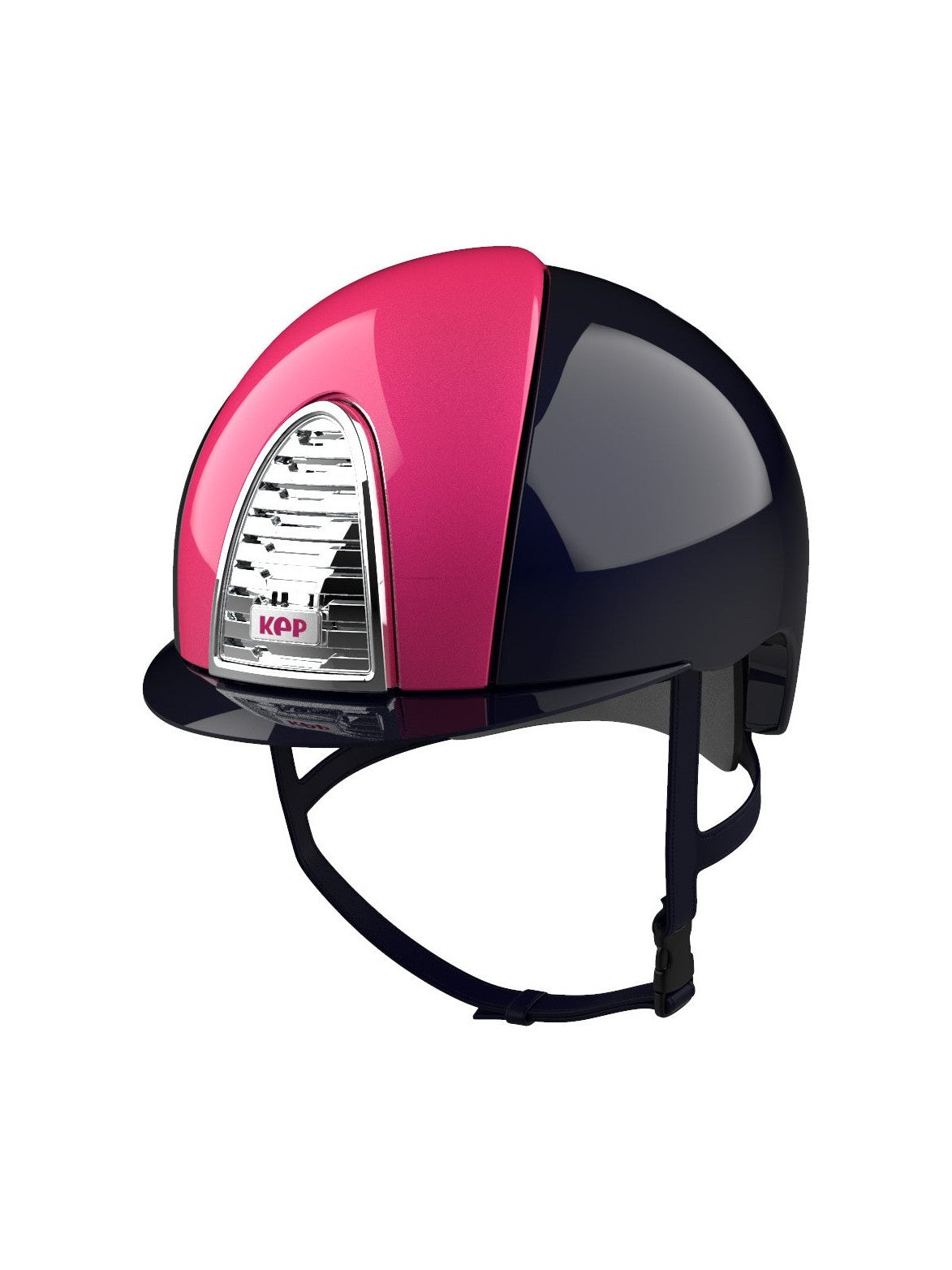KEP ITALIA CROMO 2.0 XC CROSS POLISH KASK JEŹDZIECKI METAL GRANATOWY / RÓŻOWY