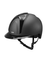 KEP ITALIA E-LIGHT MATT EQUESTRIAN HELMET 2 METAL INSERTS BLACK