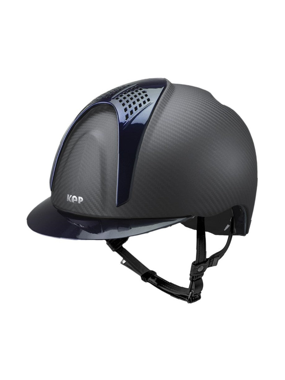 KEP ITALIA E-LIGHT MATT KASK JEŹDZIECKI METAL CZARNY / GRANATOWY