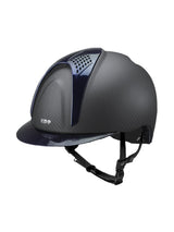 KEP ITALIA E-LIGHT MATT KASK JEŹDZIECKI METAL CZARNY / GRANATOWY