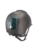 KEP ITALIA E-LIGHT MATT KASK JEŹDZIECKI METAL CZARNY / ZIELONY