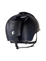 KEP ITALIA E-LIGHT SHINE KASK JEŹDZIECKI MATT VISOR SWARO GRANATOWY