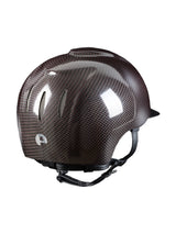 KEP ITALIA E-LIGHT SHINE EQUESTRIAN HELMET METAL BLACK VISOR BLACK