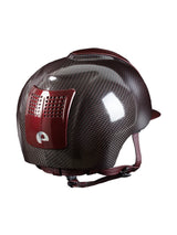 KEP ITALIA E-LIGHT SHINE KASK JEŹDZIECKI METAL BORDEAUX VISOR CZARNY