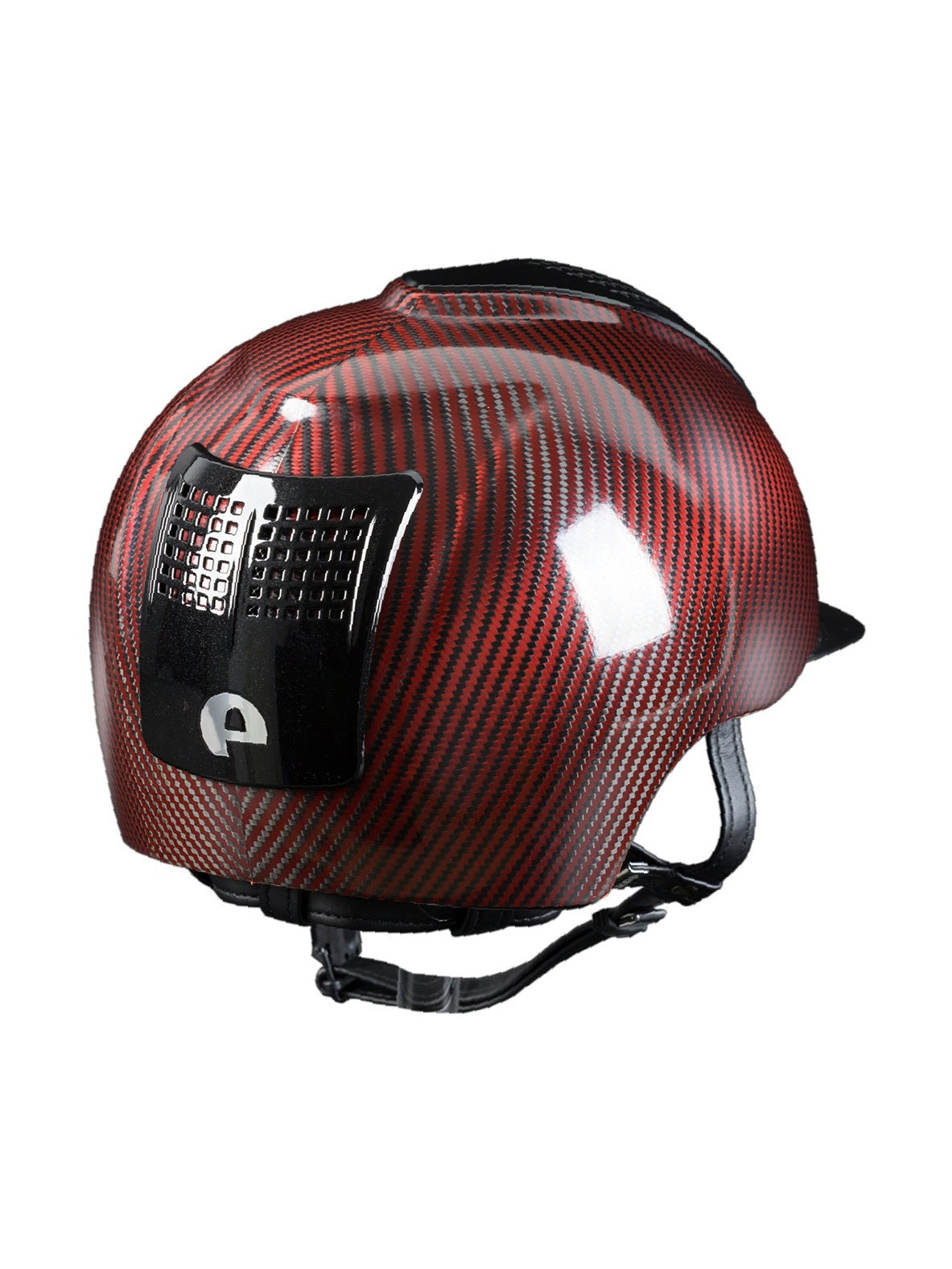 KEP ITALIA E-LIGHT SHINE KASK JEŹDZIECKI METAL CZERWONY / CZARNY