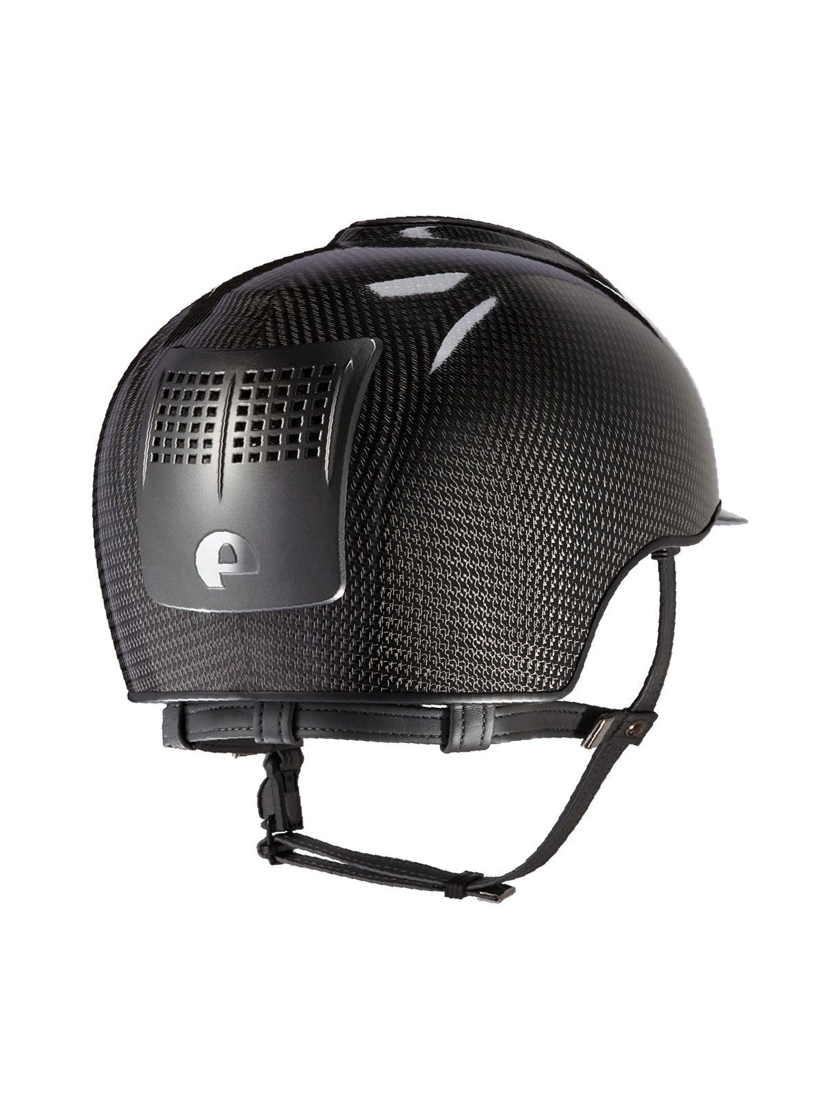 KEP ITALIA E-LIGHT SHINE KASK JEŹDZIECKI TITANIUM CZARNY / SZARY