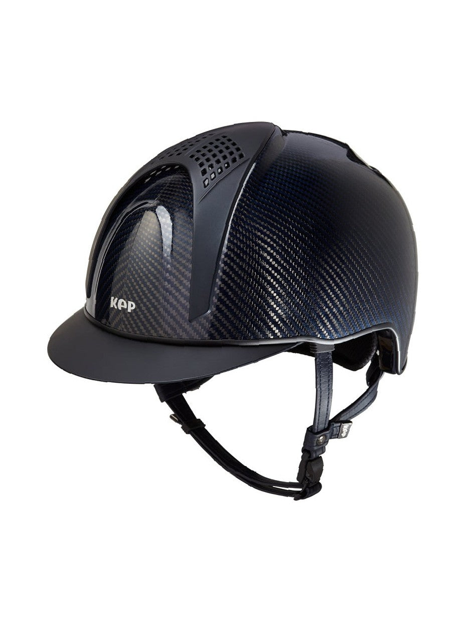 KEP ITALIA E-LIGHT SHINE EQUESTRIAN HELMET TITANIUM MATT NAVY / BLACK