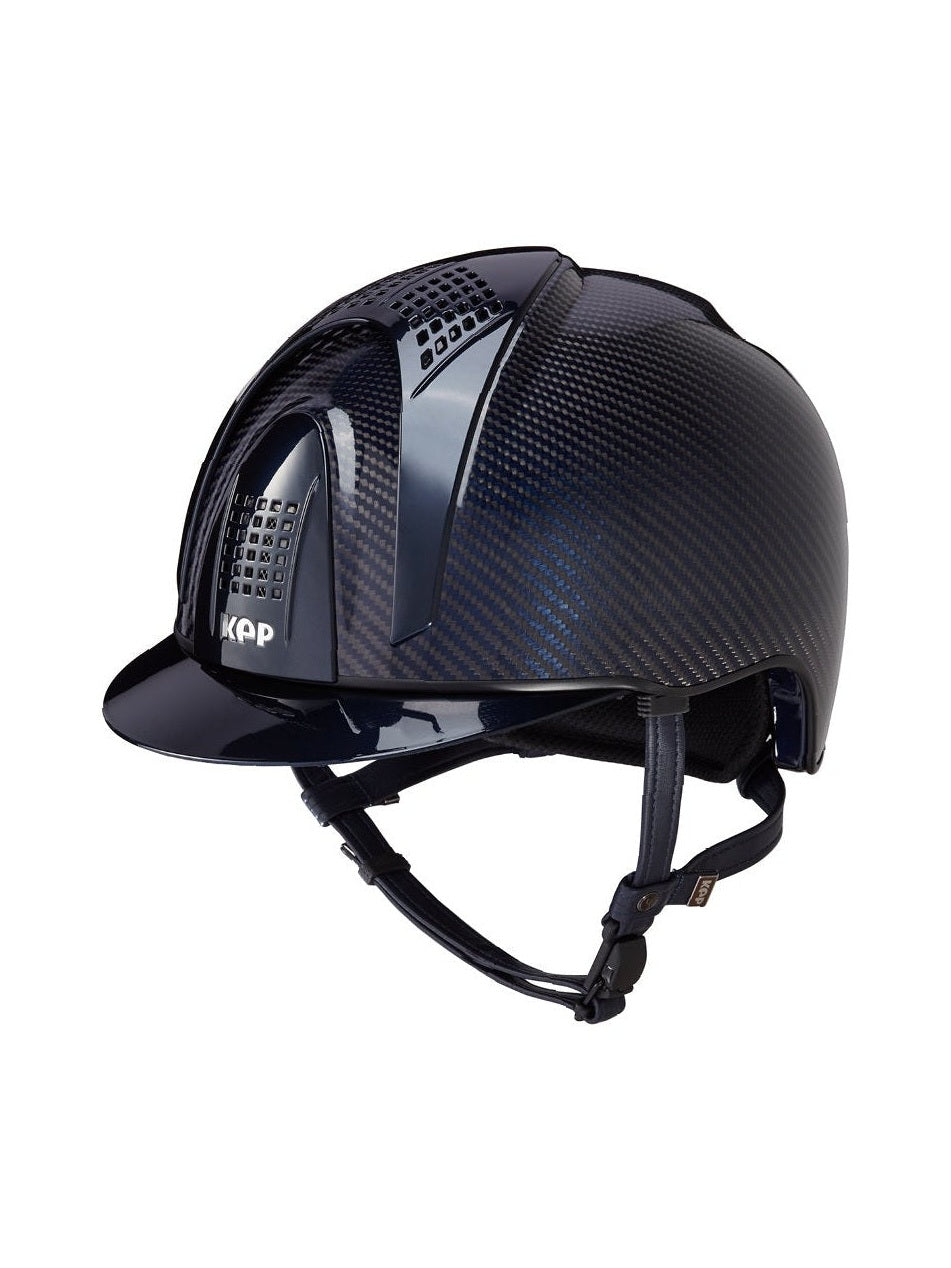 KEP ITALIA E-LIGHT SHINE KASK JEŹDZIECKI TITANIUM METAL GRANATOWY / CZARNY