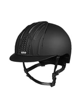 KEP ITALIA FAST CHROME GRIDS KASK JEŹDZIECKI CZARNY