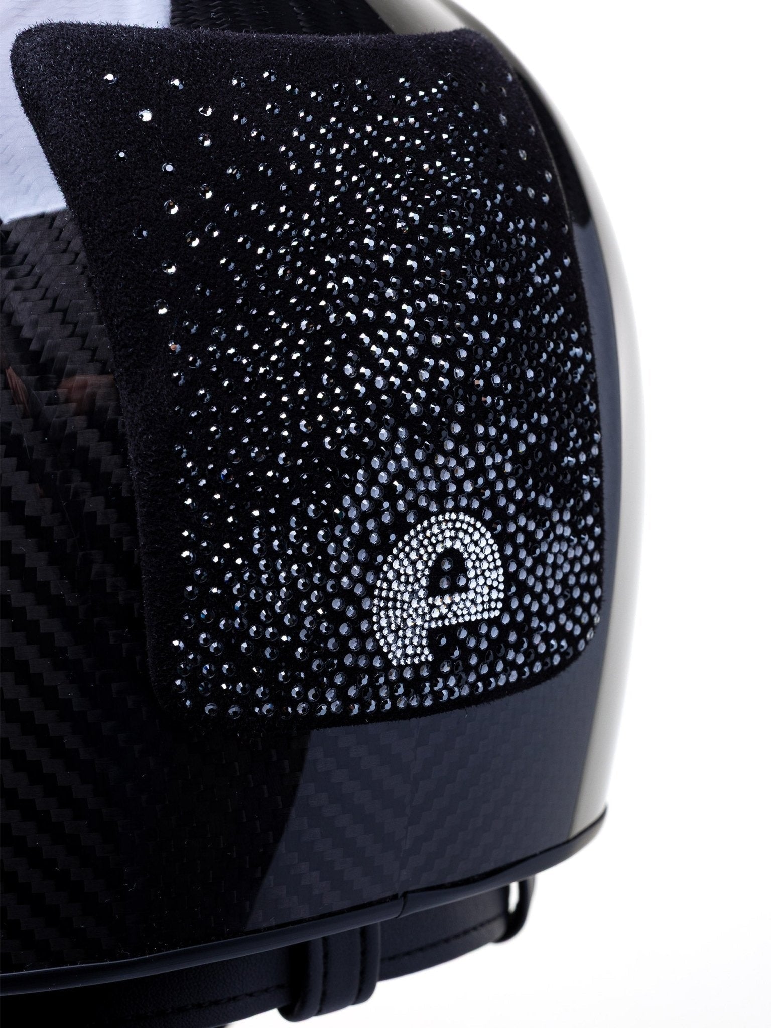 KEP E - LIGHT 3 CARBON KASK JEŹDZIECKI SUEDE NEBULA SILVER CRYSTAL LOGO CZARNY - Kep Italia Equishop