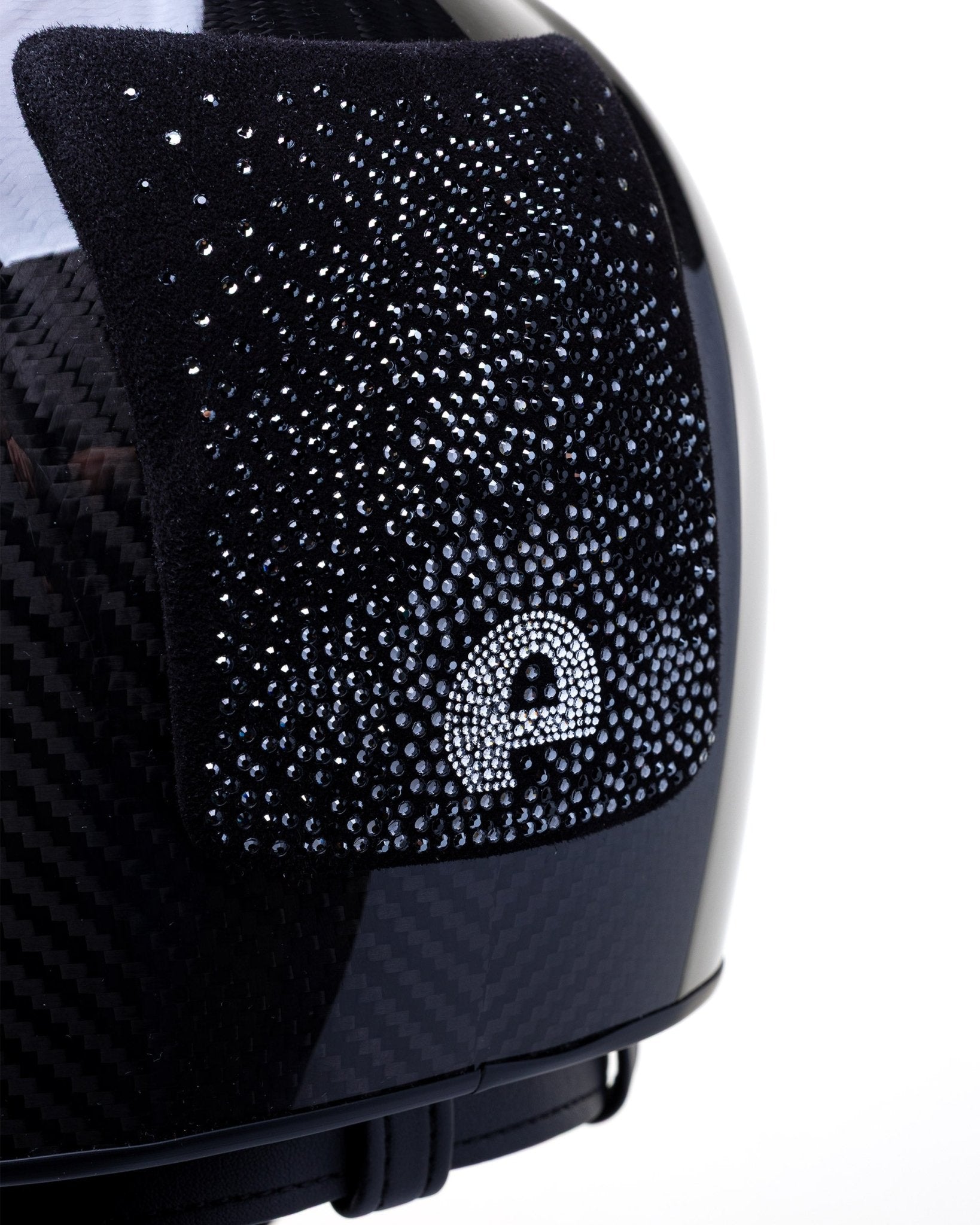 KEP E - LIGHT 3 CARBON KASK JEŹDZIECKI SUEDE NEBULA SILVER CRYSTAL LOGO CZARNY - Kep Italia Equishop