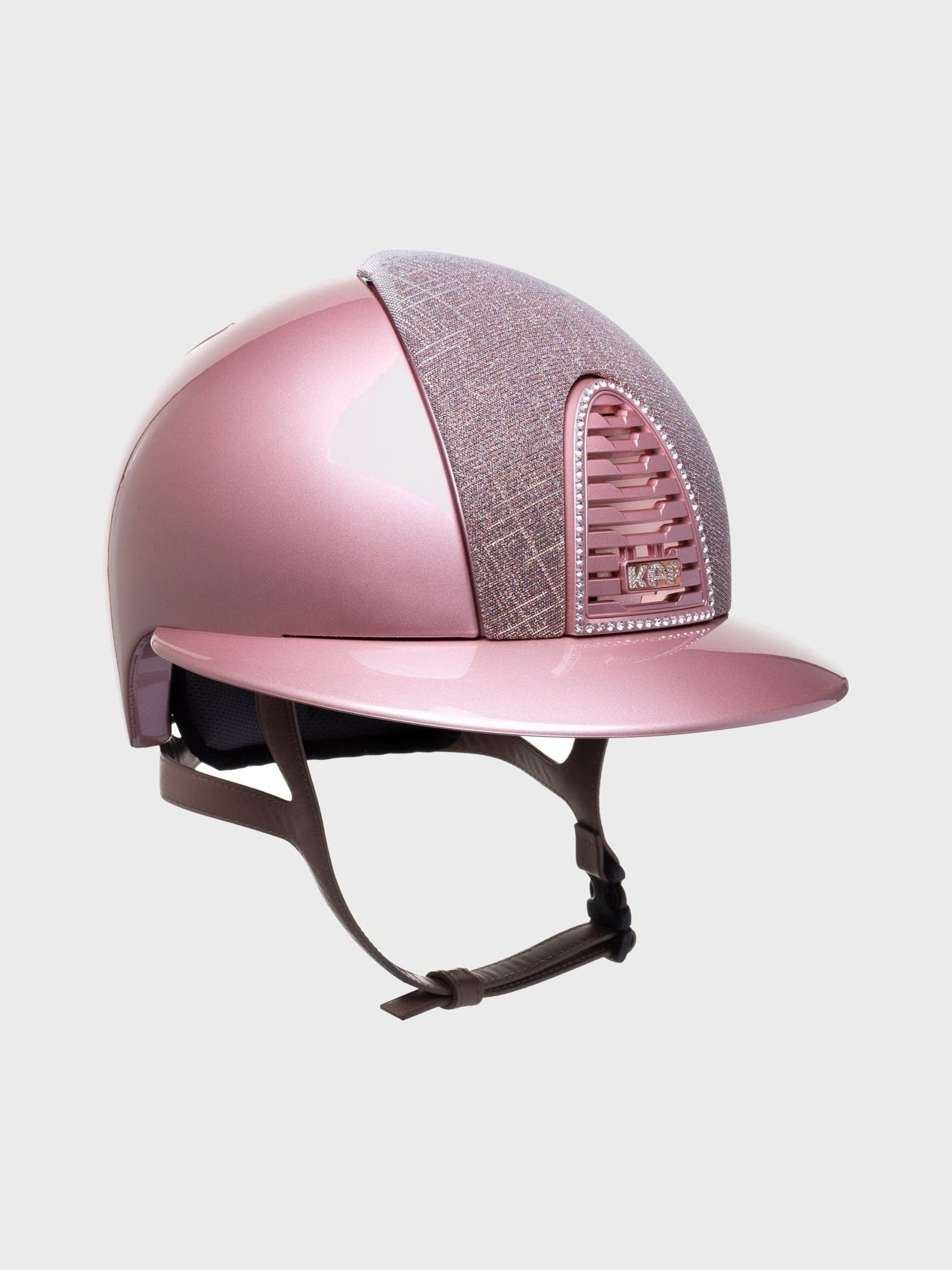 KEP ITALIA CROMO 2.0 DIAMOND KASK JEŹDZIECKI GALASSIA/CIPRIA CHIN/CRYST DIAMOND FRAME/ZIRCONI RG LOGO RÓŻOWY - KEP Italia Equishop