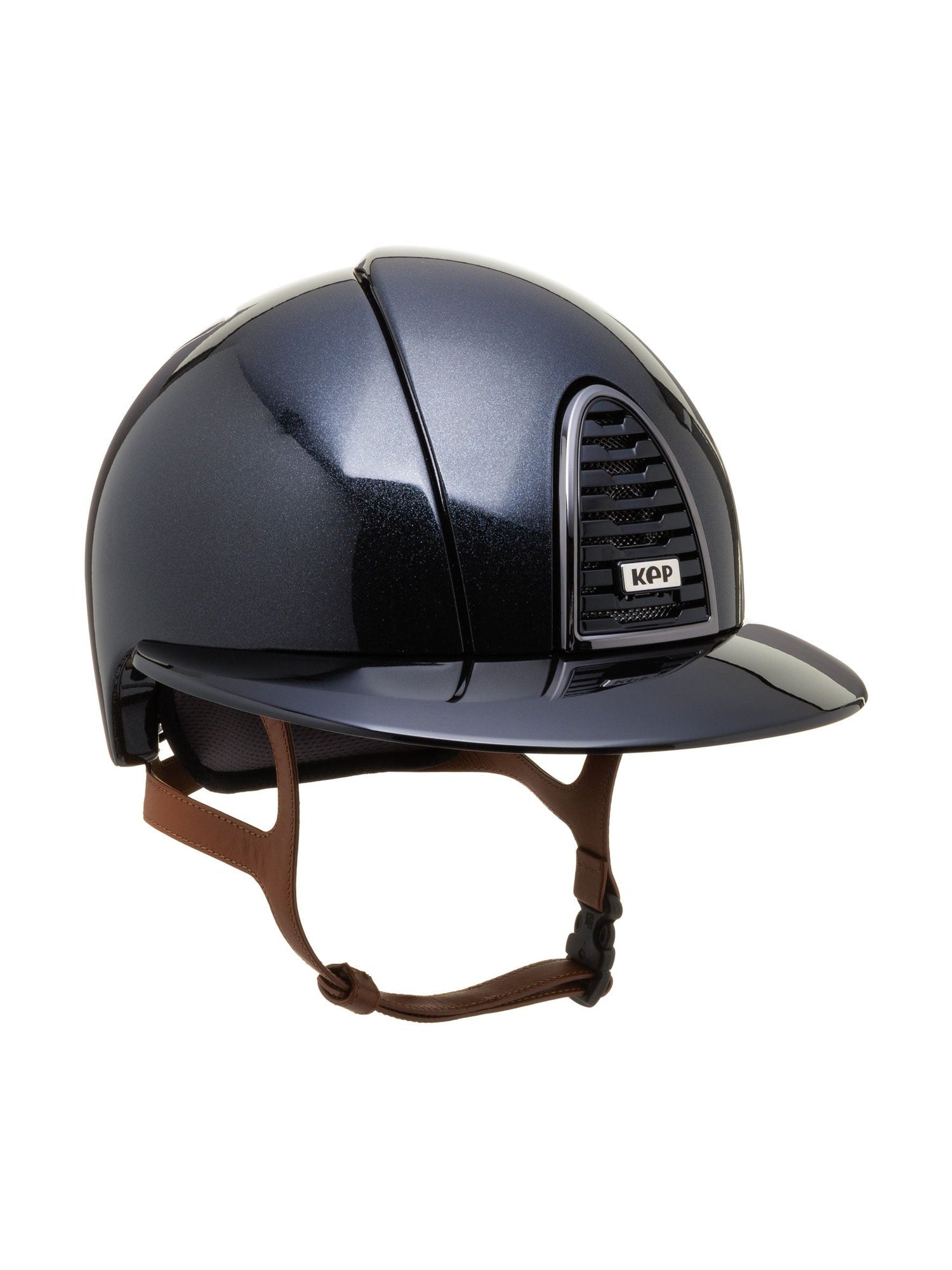 KEP ITALIA CROMO 2.0 DIAMOND KASK JEŹDZIECKI POLISH POLO VISOR/BEIGE CHIN/MIRROR FRAME/SILVER LOGO CZARNY - KEP Italia Equishop