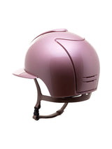 KEP ITALIA CROMO 2.0 DIAMOND KASK JEŹDZIECKI POLO VISOR/BEIGE CHIN/CRYST MIRROR RG FRAME/ZIRCONI RG LOGO RÓŻOWY - KEP Italia Equishop