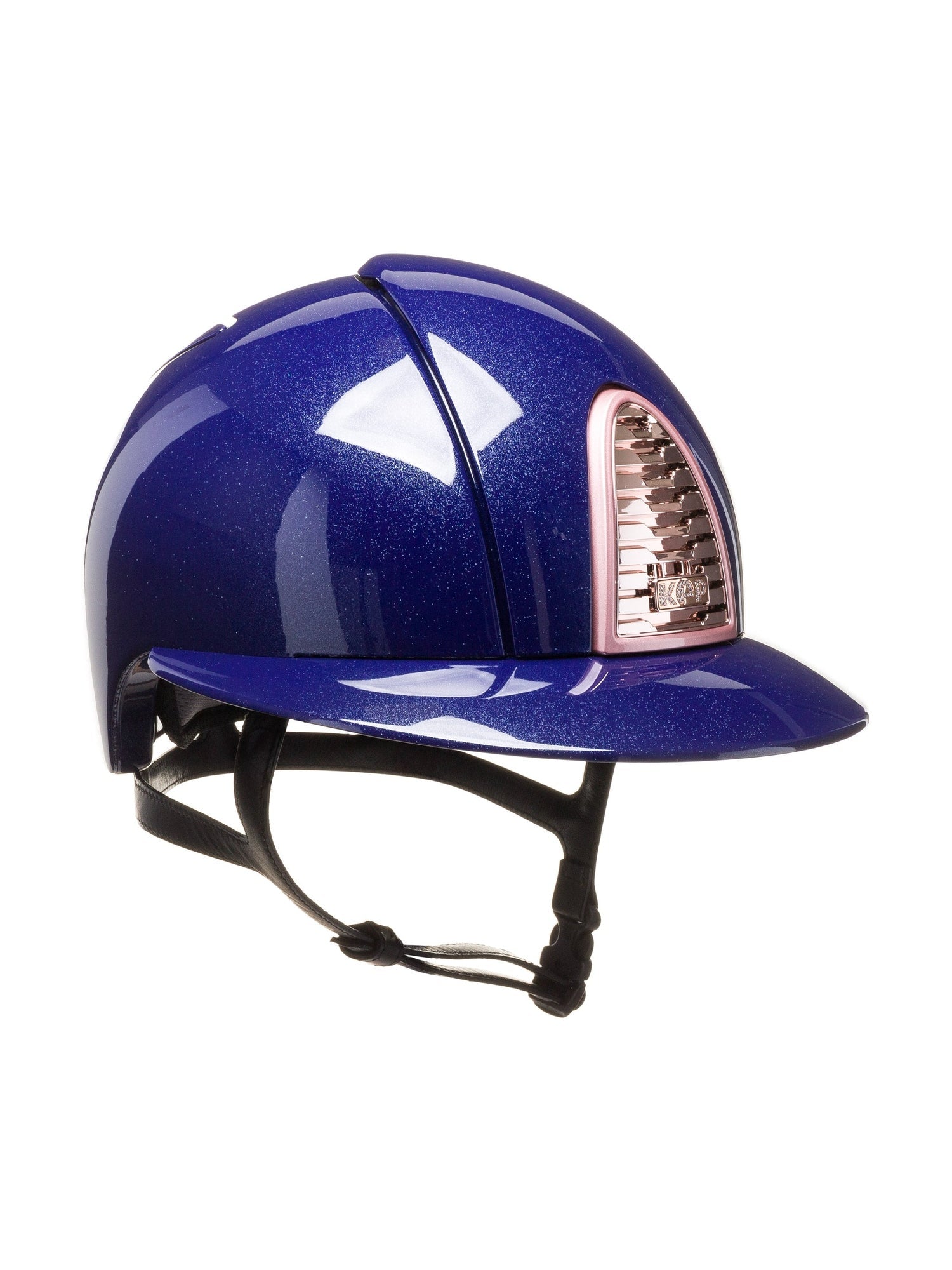 KEP ITALIA CROMO 2.0 DIAMOND KASK JEŹDZIECKI POLO VISOR/FRAME DIAMOND PINK/GRID MIRROR RG/ZIRCONI LOGO GRANATOWY - KEP Italia Equishop