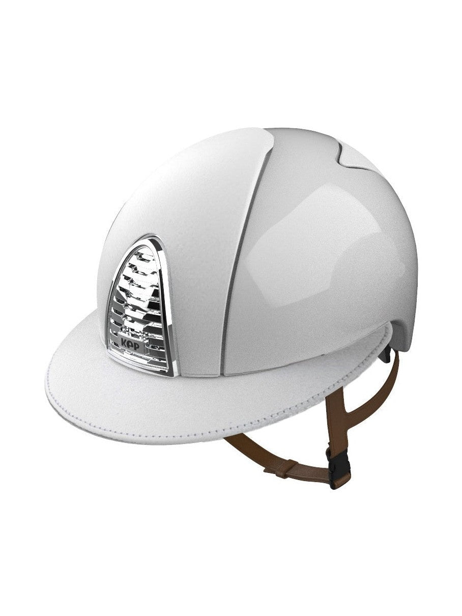 KEP ITALIA CROMO 2.0 LEATHER KASK JEŹDZIECKI BIAŁY - KEP Italia Equishop