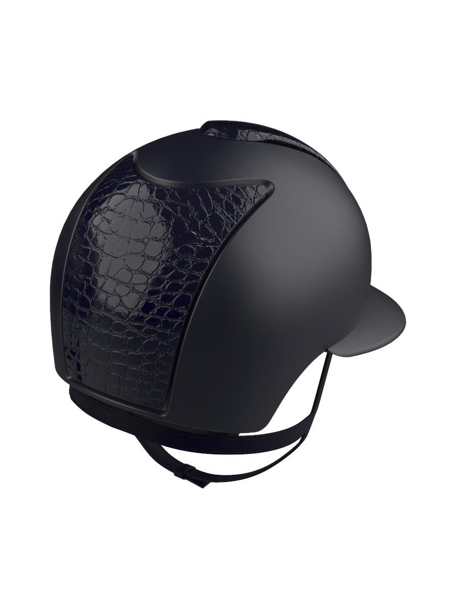 KEP ITALIA CROMO 2.0 LEATHER KASK JEŹDZIECKI COCCO GRANATOWY - KEP Italia Equishop
