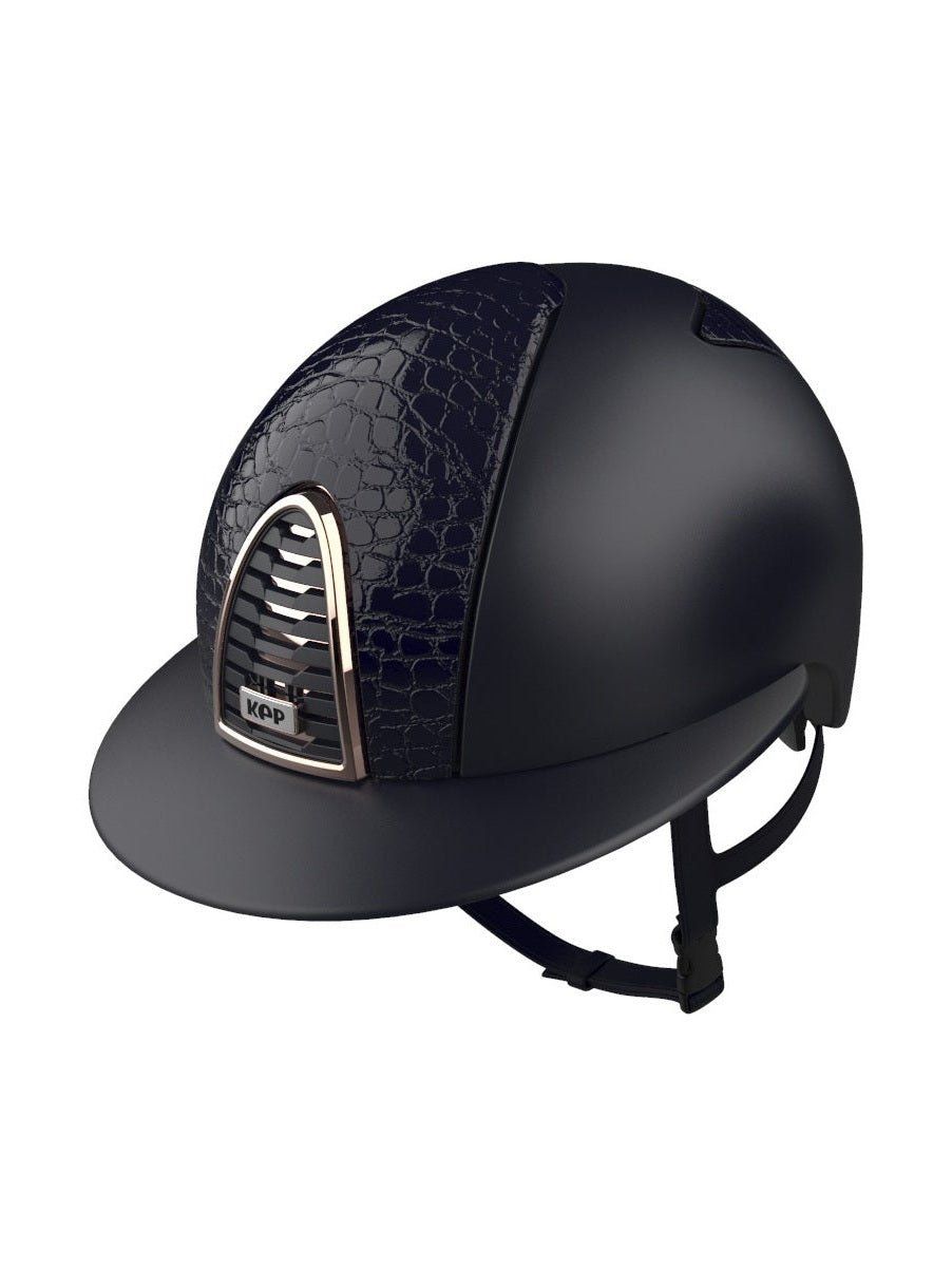 KEP ITALIA CROMO 2.0 LEATHER KASK JEŹDZIECKI COCCO GRANATOWY - KEP Italia Equishop