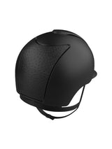 KEP ITALIA CROMO 2.0 LEATHER KASK JEŹDZIECKI OSTRICH CZARNY - KEP Italia Equishop