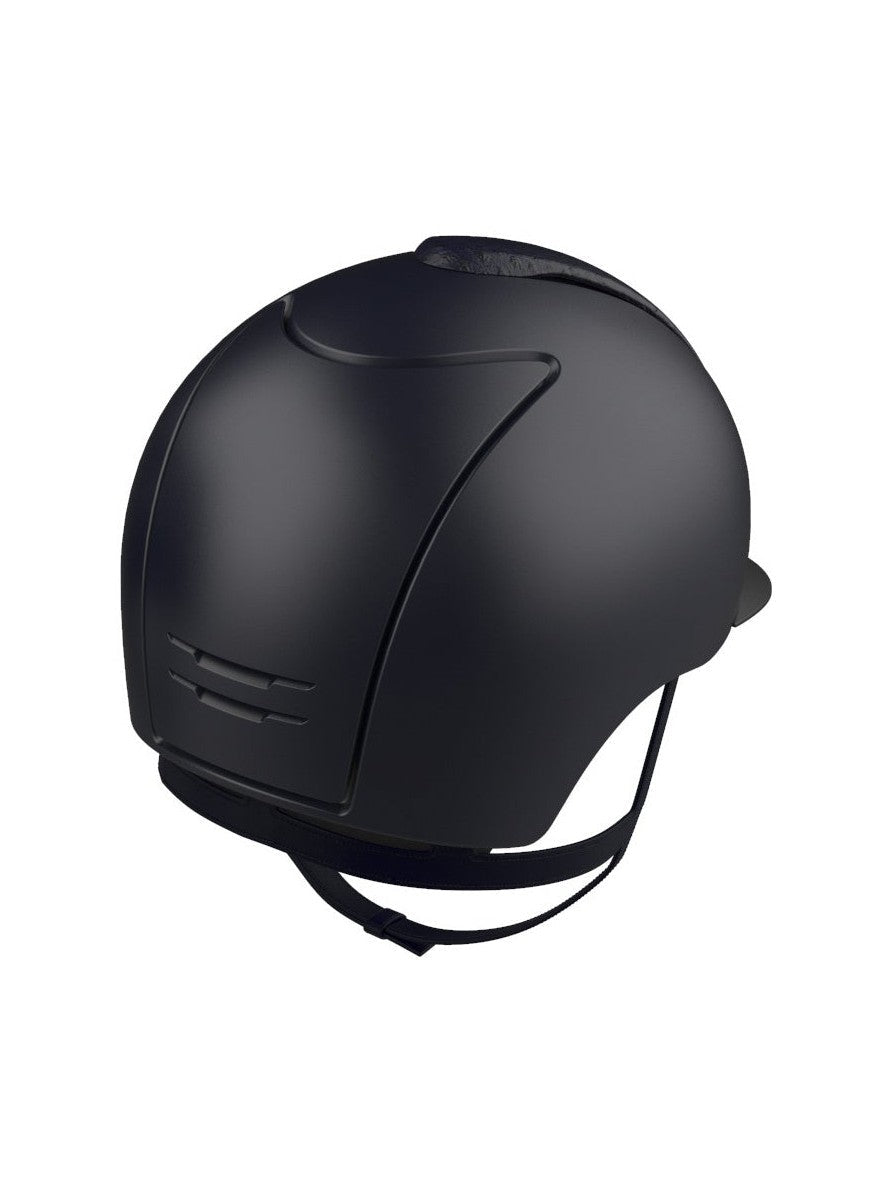 KEP ITALIA CROMO 2.0 LEATHER KASK JEŹDZIECKI OSTRICH GRANATOWY - KEP Italia Equishop