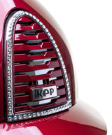 KEP ITALIA CROMO 2.0 METAL KASK BORDEAUX CHIN/CRYST MIRROR CHROMO FRAME/SILVER SHINE LOGO BORDOWY - KEP Italia Equishop