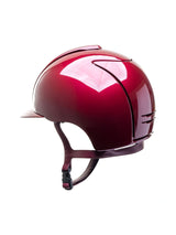 KEP ITALIA CROMO 2.0 METAL KASK BORDEAUX CHIN/CRYST MIRROR CHROMO FRAME/SILVER SHINE LOGO BORDOWY - KEP Italia Equishop