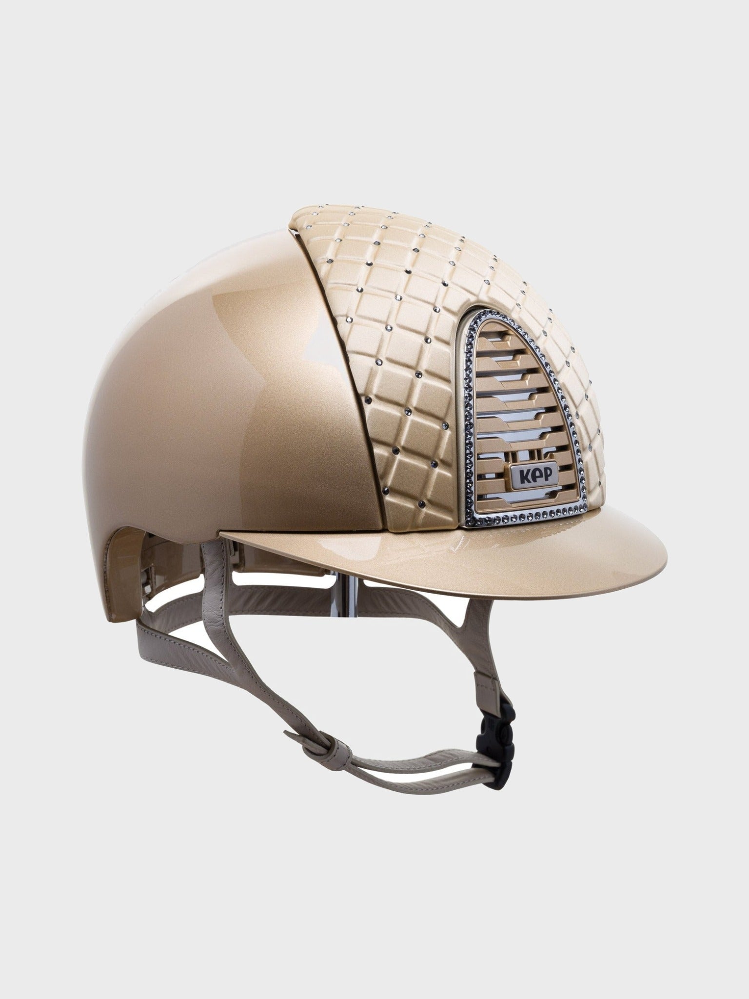 KEP ITALIA CROMO 2.0 METAL KASK JEŹDZIECKI MILANO SWAROVSKI BEŻOWY - KEP Italia Equishop